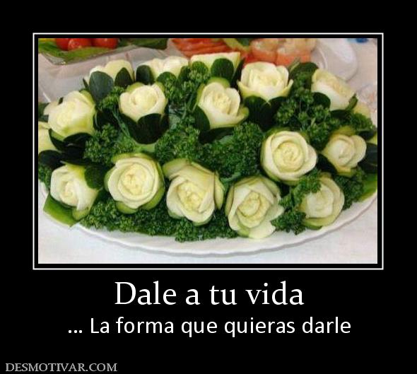 Dale a tu vida … La forma que quieras darle