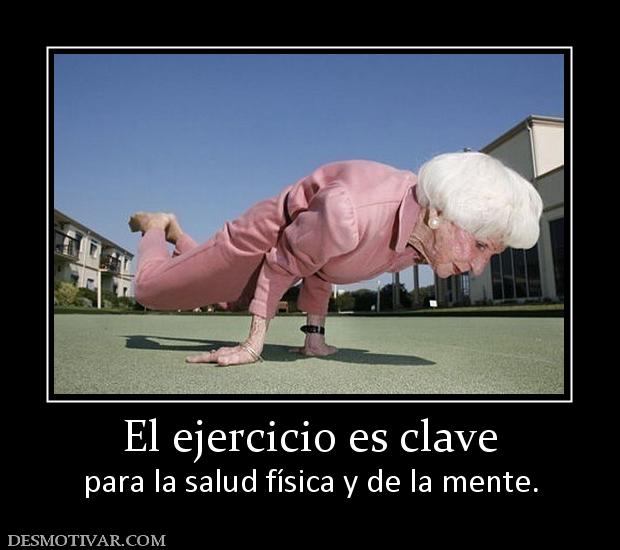 El ejercicio es clave para la salud física y de la mente.