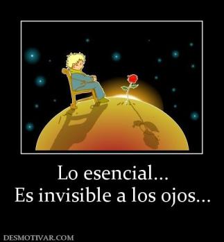 Lo esencial... Es invisible a los ojos...