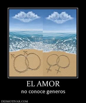 EL AMOR no conoce generos