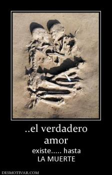 ..el verdadero amor  existe..... hasta LA MUERTE