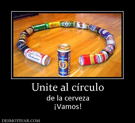 Unite al círculo de la cerveza ¡Vamos!