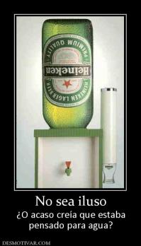 No sea iluso ¿O acaso creía que estaba pensado para agua?