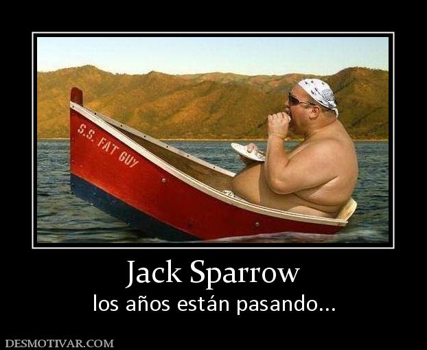 Jack Sparrow los años están pasando...