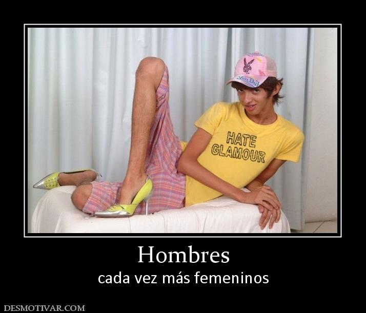 Hombres cada vez más femeninos