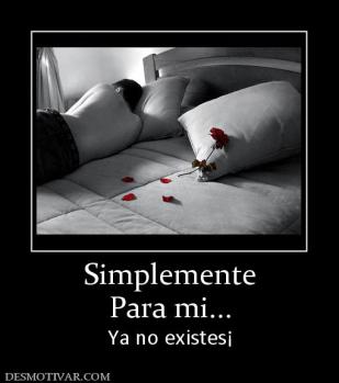 Simplemente Para mi... Ya no existes¡