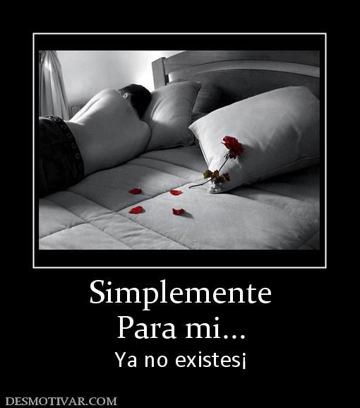 Simplemente Para mi... Ya no existes¡