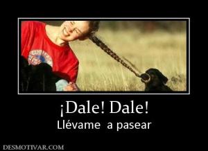¡Dale! Dale! Llévame  a pasear
