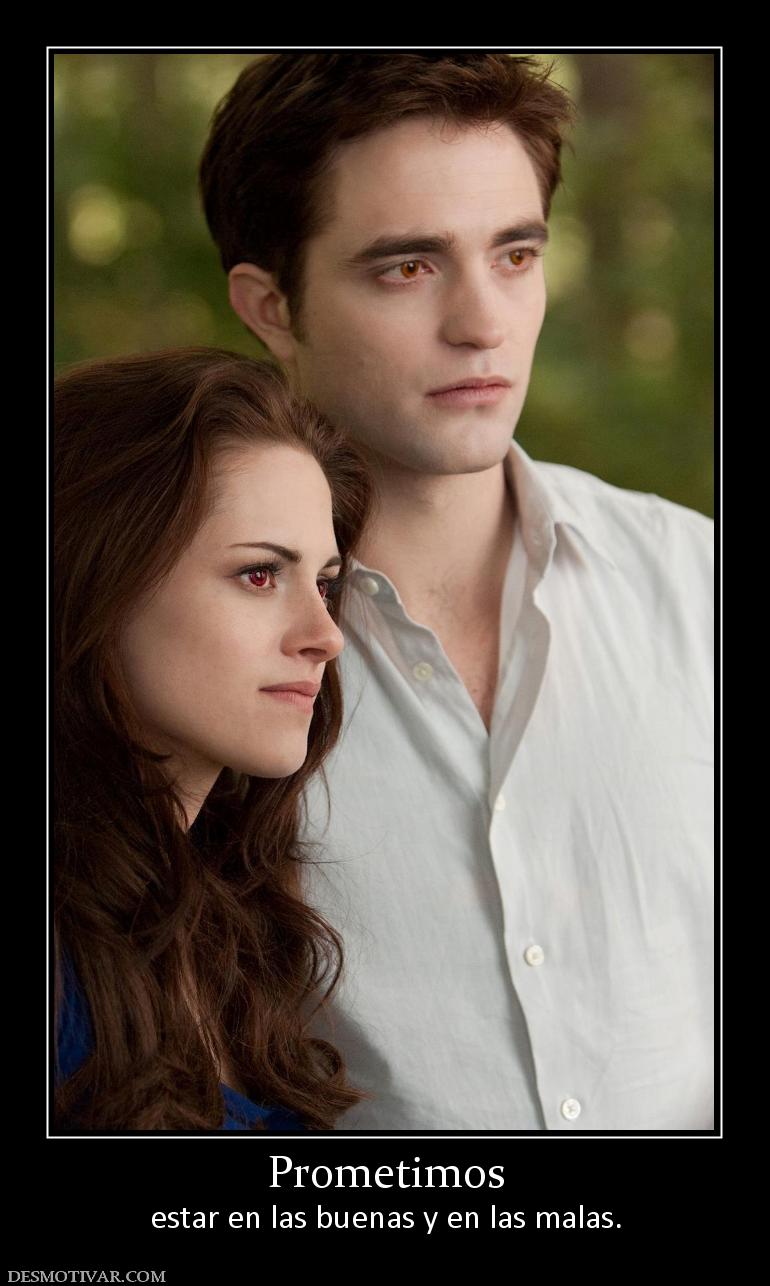 Prometimos estar en las buenas y en las malas.