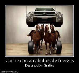 Coche con 4 caballos de fuerzas Descripción Gráfica