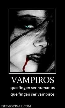 VAMPIROS que fingen ser humanos que fingen ser vampiros