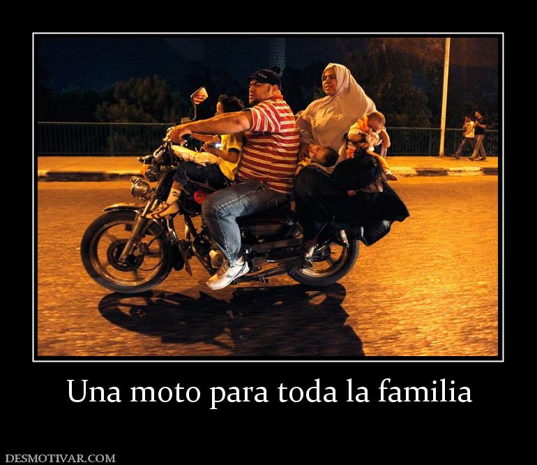 Una moto para toda la familia