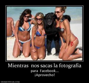 Mientras  nos sacas la fotografía para  Facebook... ¡Aprovecho!