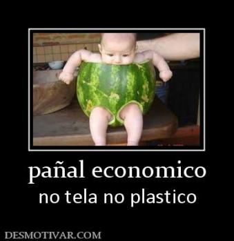 pañal economico no tela no plastico