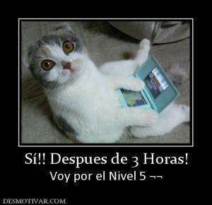 Sí!! Despues de 3 Horas! Voy por el Nivel 5 ¬¬
