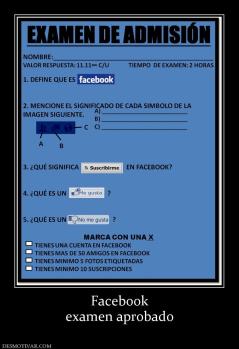 Facebook examen aprobado