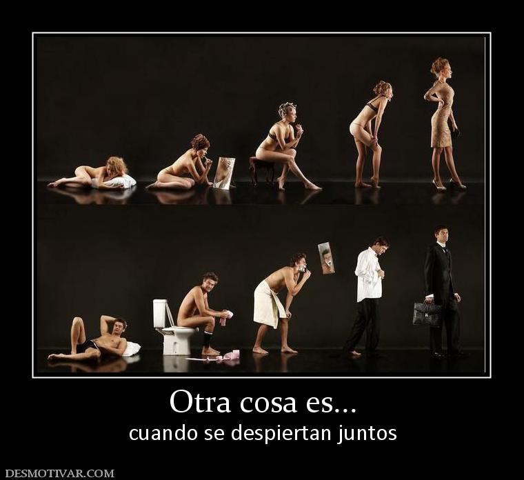 Otra cosa es... cuando se despiertan juntos