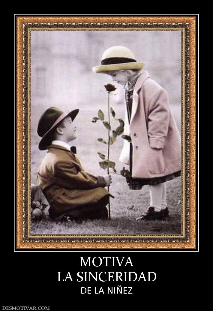 MOTIVA LA SINCERIDAD DE LA NIÑEZ