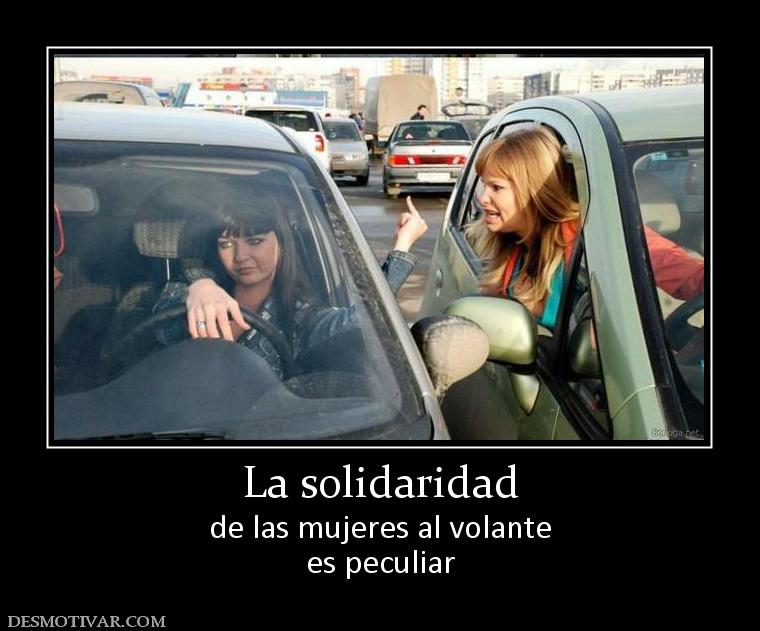 La solidaridad de las mujeres al volante es peculiar