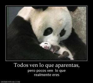 Todos ven lo que aparentas, pero pocos ven  lo que realmente eres