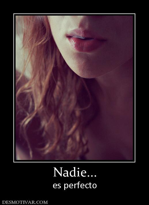 Nadie... es perfecto