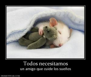Todos necesitamos un amigo que cuide los sueños