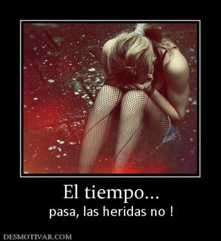 El tiempo... pasa, las heridas no !