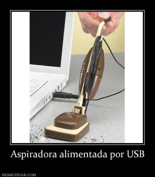 Aspiradora alimentada por USB