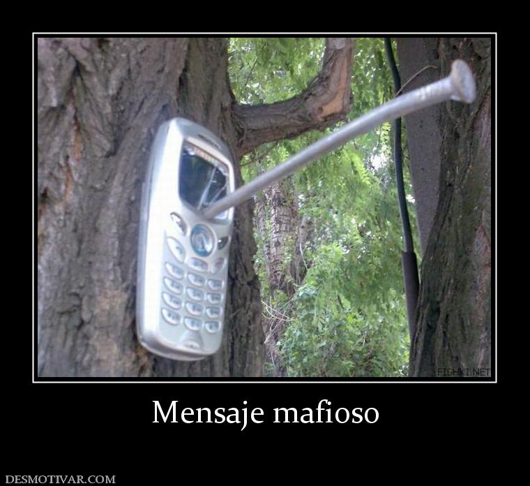 Mensaje mafioso
