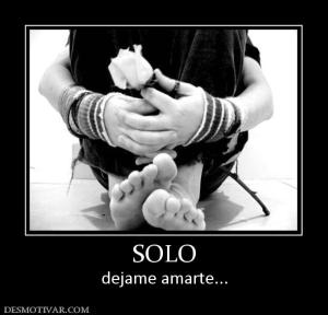 SOLO dejame amarte...