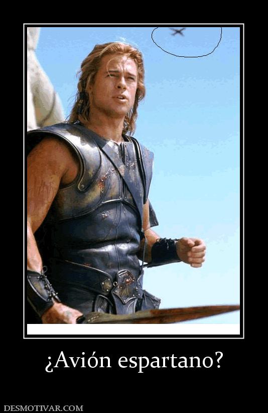 ¿Avión espartano?