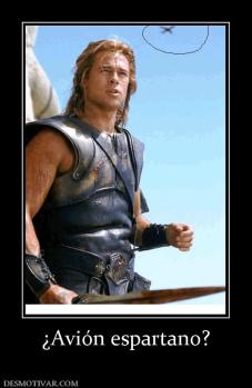 ¿Avión espartano?