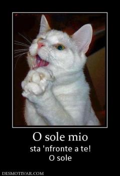 O sole mio sta 'nfronte a te! O sole