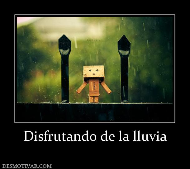 Disfrutando de la lluvia