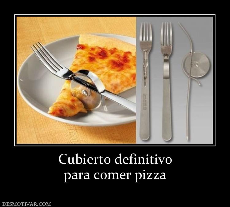 Cubierto definitivo para comer pizza