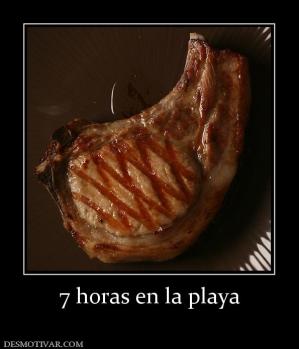 7 horas en la playa