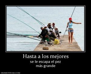 Hasta a los mejores se le escapa el pez más grande