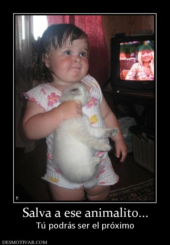 Salva a ese animalito... Tú podrás ser el próximo