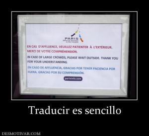 Traducir es sencillo