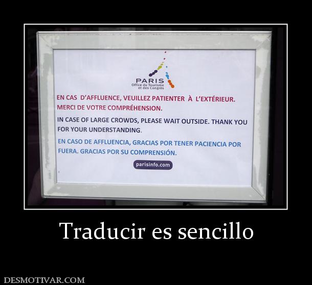 Traducir es sencillo