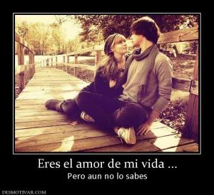 Eres el amor de mi vida ... Pero aun no lo sabes