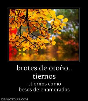 brotes de otoño.. tiernos ..tiernos como besos de enamorados