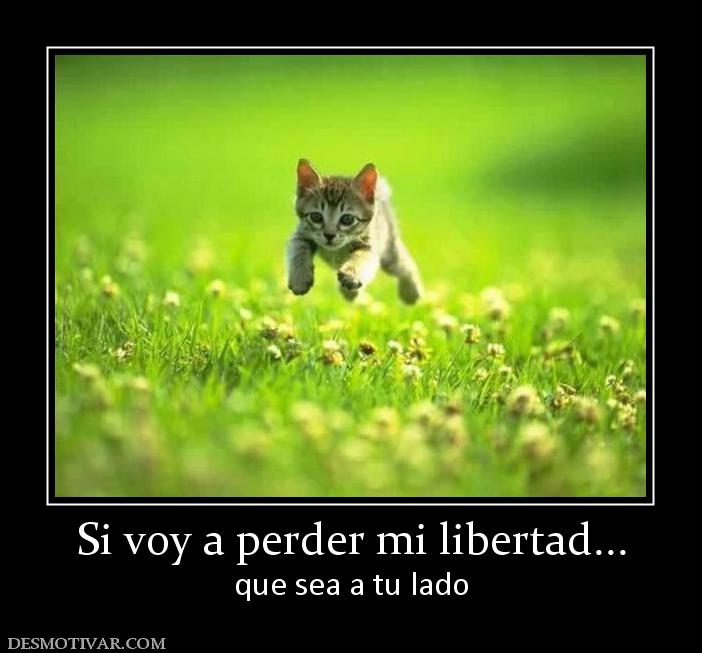 Si voy a perder mi libertad... que sea a tu lado