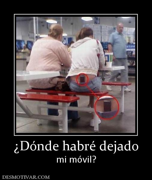 ¿Dónde habré dejado mi móvil?