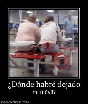 ¿Dónde habré dejado mi móvil?