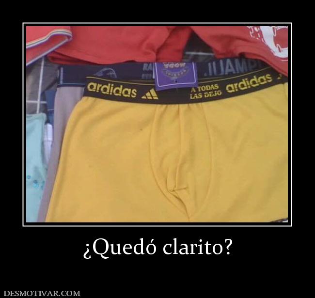 ¿Quedó clarito?