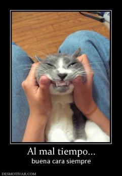 Al mal tiempo... buena cara siempre
