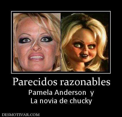 Parecidos razonables Pamela Anderson  y La novia de chucky