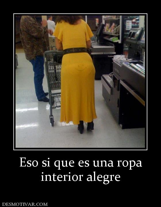 Eso si que es una ropa interior alegre