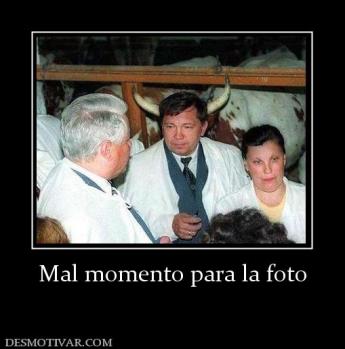Mal momento para la foto